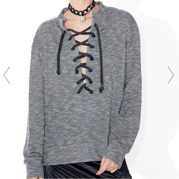Daydream Nation Tops - Daydream Nation Terry Dream Sweater Tie Pullover S